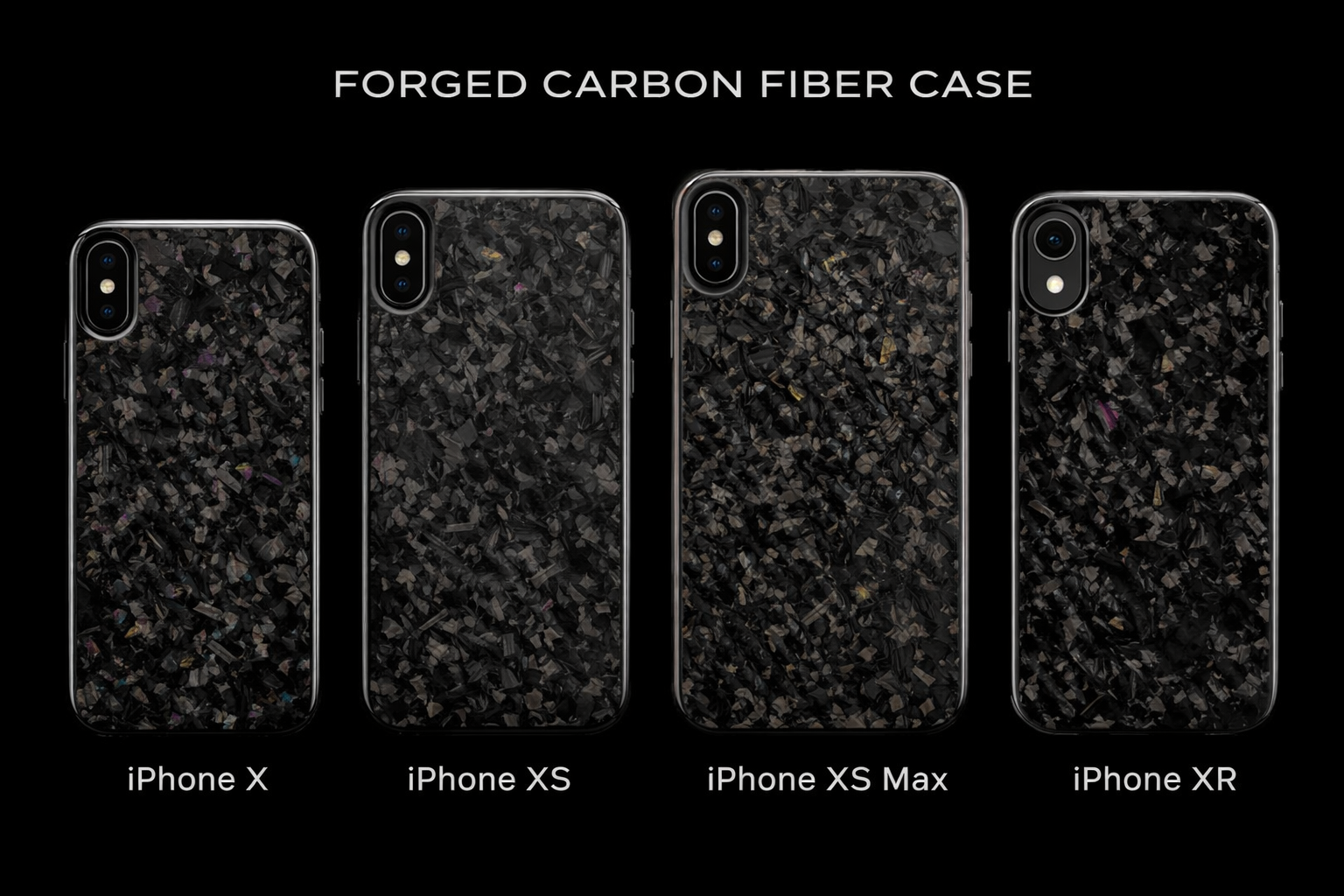 FiberEdge Forged Carbon Fiber Slim Case for iPhone X Range