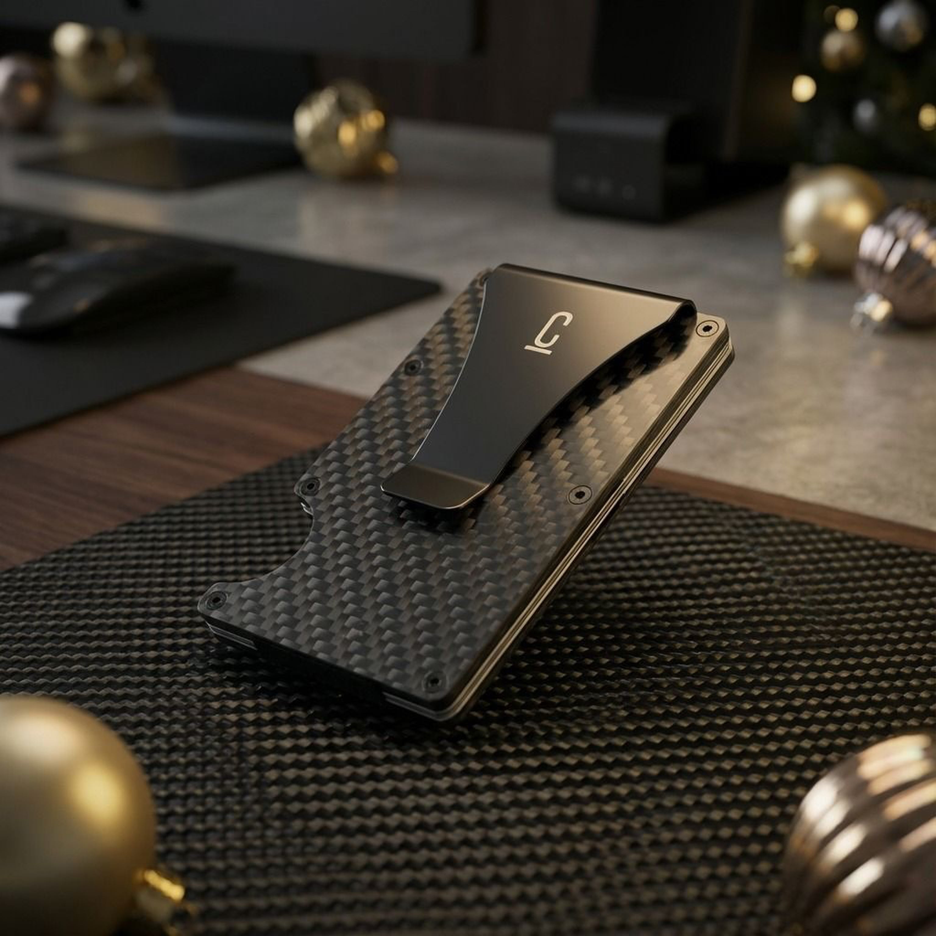 FiberEdge RFID Carbon Fiber Card Holder Wallet